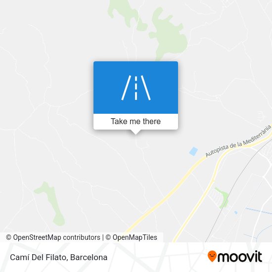 Camí Del Filato map