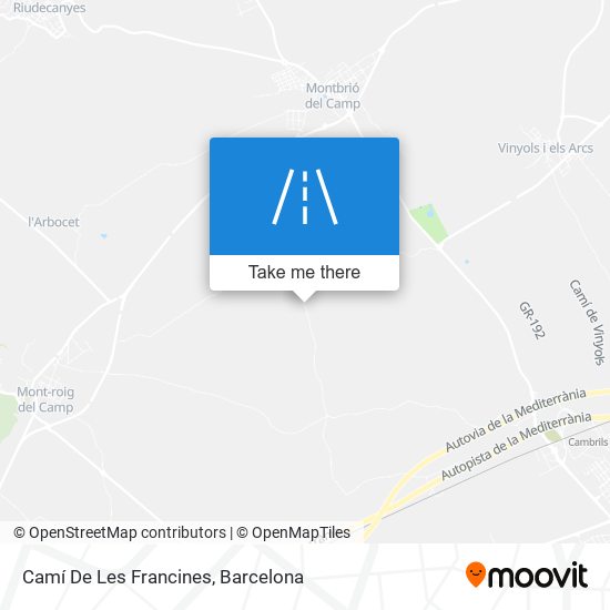 Camí De Les Francines map