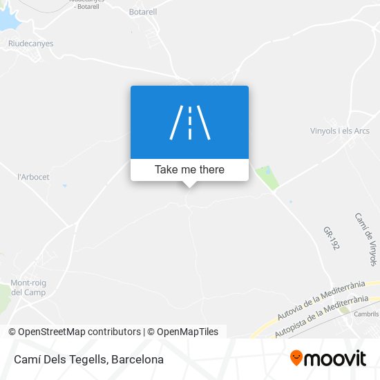 Camí Dels Tegells map