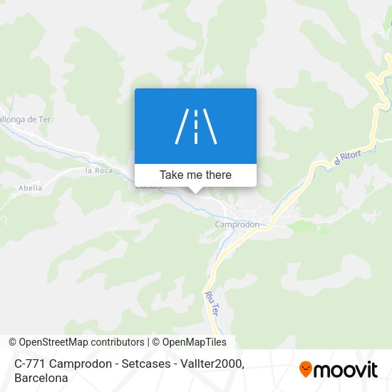 C-771 Camprodon - Setcases - Vallter2000 map