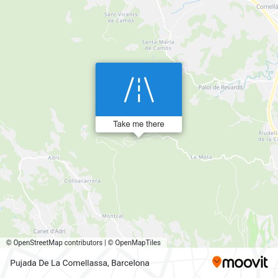 Pujada De La Comellassa map
