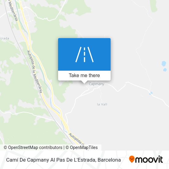Camí De Capmany Al Pas De L'Estrada map
