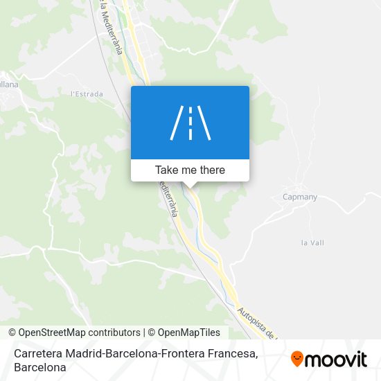 Carretera Madrid-Barcelona-Frontera Francesa map
