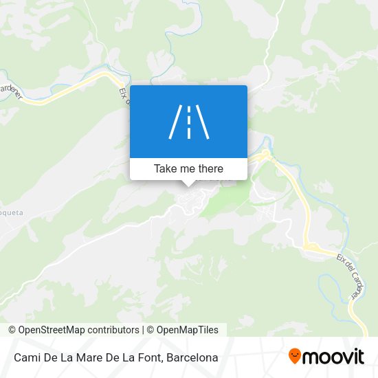 Cami De La Mare De La Font map