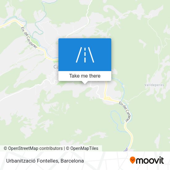 Urbanització Fontelles map