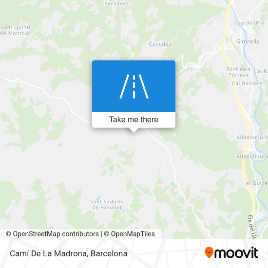 Camí De La Madrona map