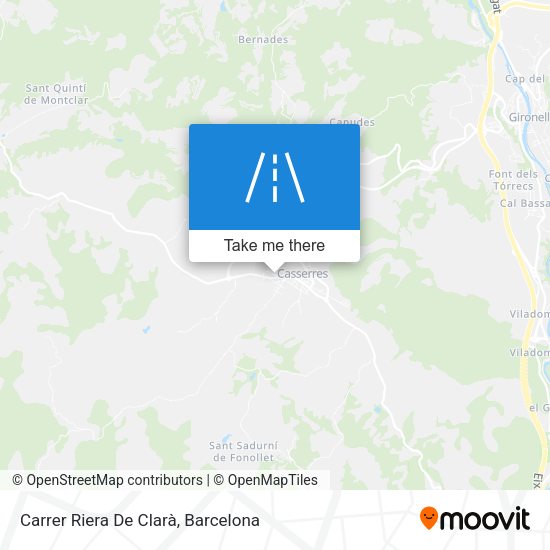 Carrer Riera De Clarà map