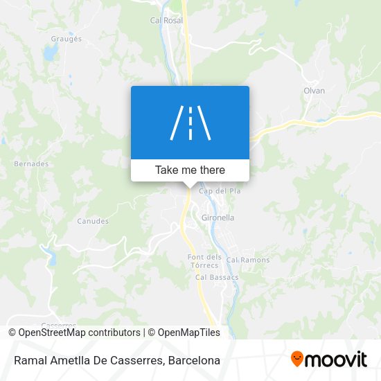 Ramal Ametlla De Casserres map