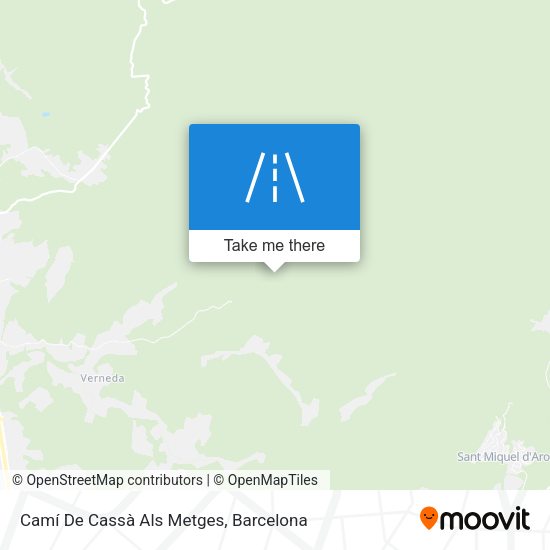 Camí De Cassà Als Metges map