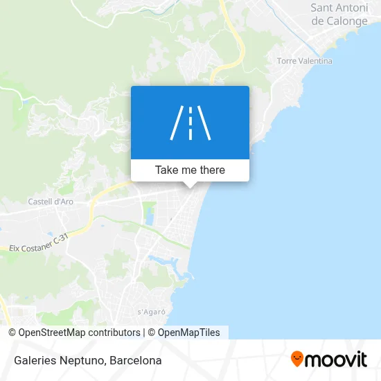 Galeries Neptuno map