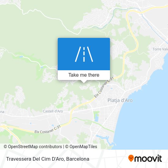 Travessera Del Cim D'Aro map
