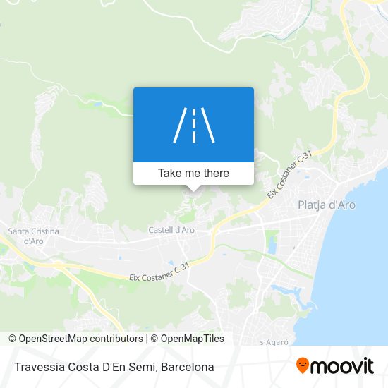 Travessia Costa D'En Semi map