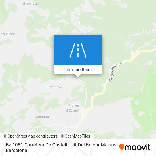 Bv-1081 Carretera De Castellfollit Del Boix A Maians map