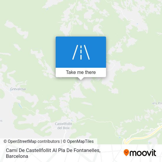 Camí De Castellfollit Al Pla De Fontanelles map