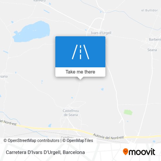 Carretera D'Ivars D'Urgell map