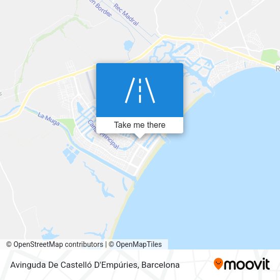 Avinguda De Castelló D'Empúries map