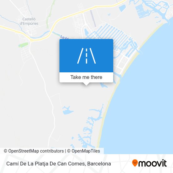 Camí De La Platja De Can Comes map