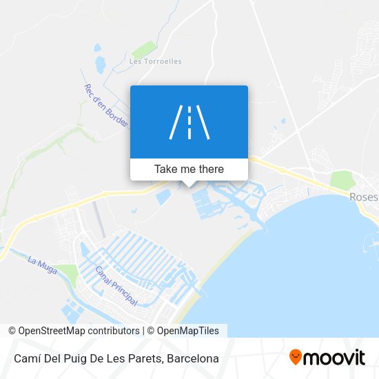 Camí Del Puig De Les Parets map