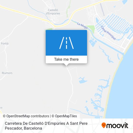 Carretera De Castelló D'Empúries A Sant Pere Pescador map