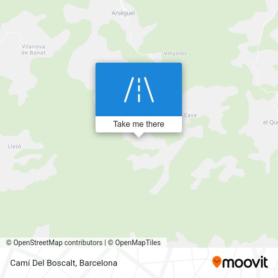 Camí Del Boscalt map