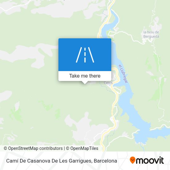 Camí De Casanova De Les Garrigues map