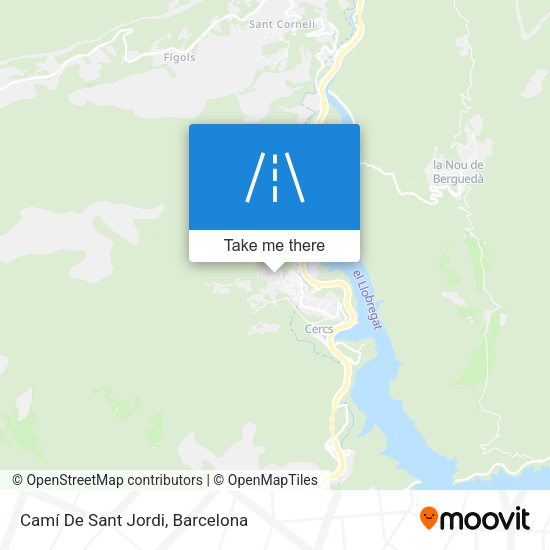 Camí De Sant Jordi map