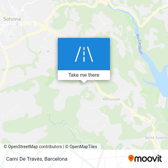 Camí De Través map