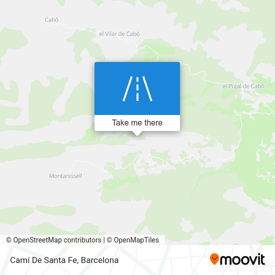 Camí De Santa Fe map