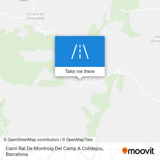 Camí Ral De Montroig Del Camp A Colldejou map