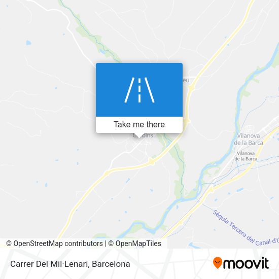 Carrer Del Mil·Lenari map