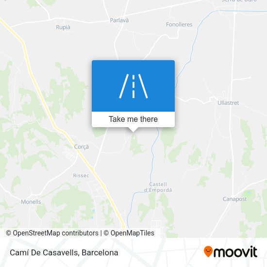 Camí De Casavells map