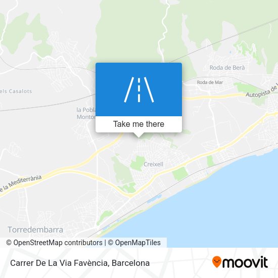 Carrer De La Via Favència map