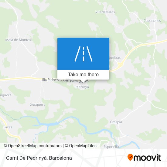 Camí De Pedrinyà map