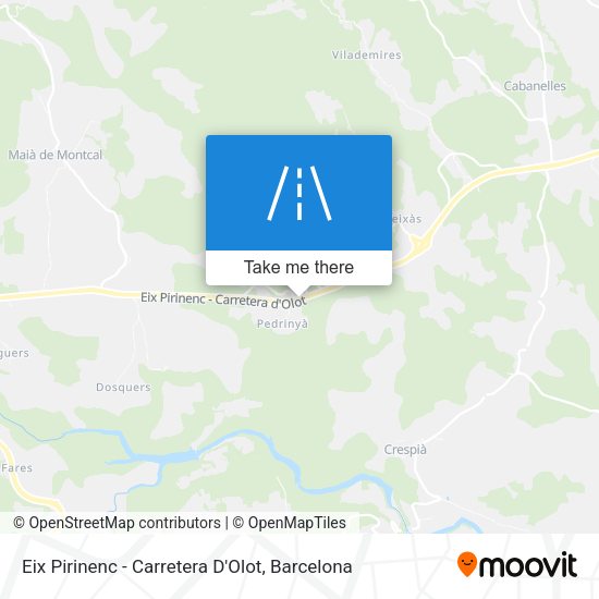 Eix Pirinenc - Carretera D'Olot map