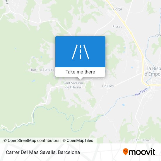 Carrer Del Mas Savalls map