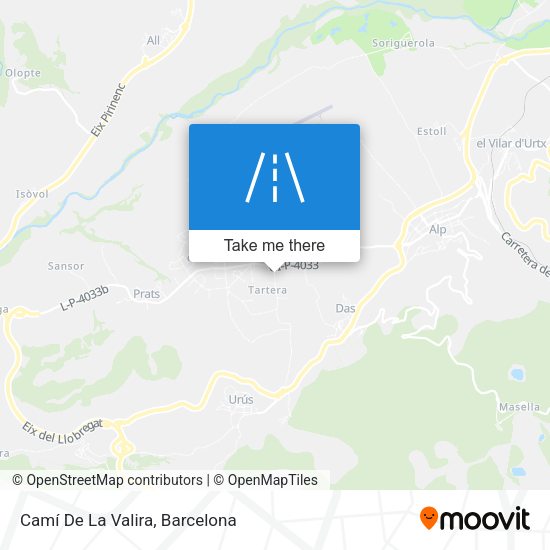 Camí De La Valira map