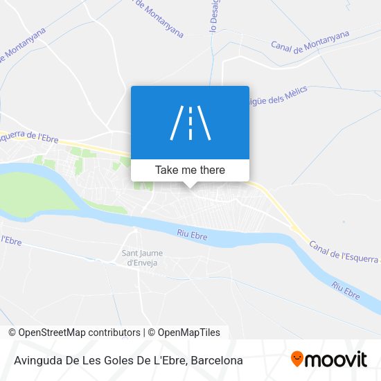 Avinguda De Les Goles De L'Ebre map