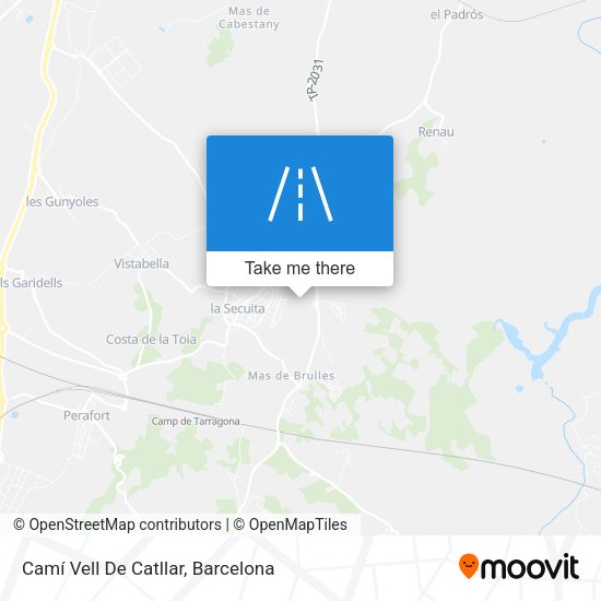 Camí Vell De Catllar map