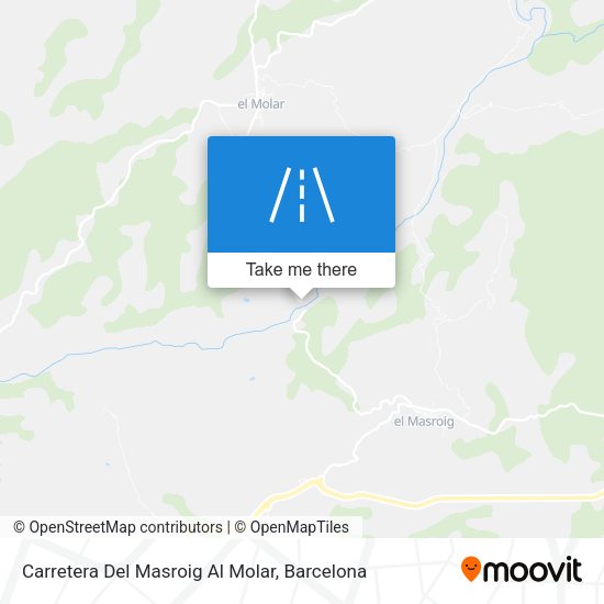 Carretera Del Masroig Al Molar map
