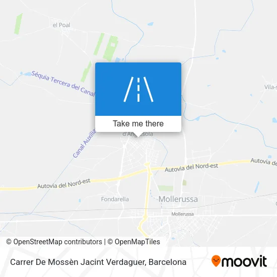 mapa Carrer De Mossèn Jacint Verdaguer