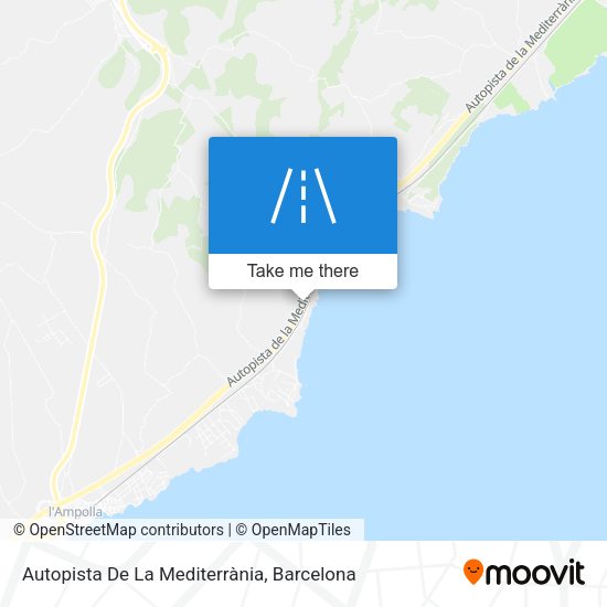 Autopista De La Mediterrània map