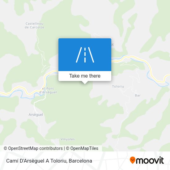 Camí D'Arsèguel A Toloriu map