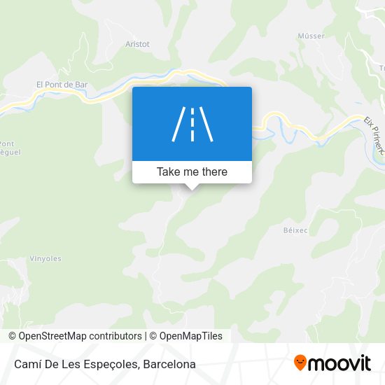 Camí De Les Espeçoles map