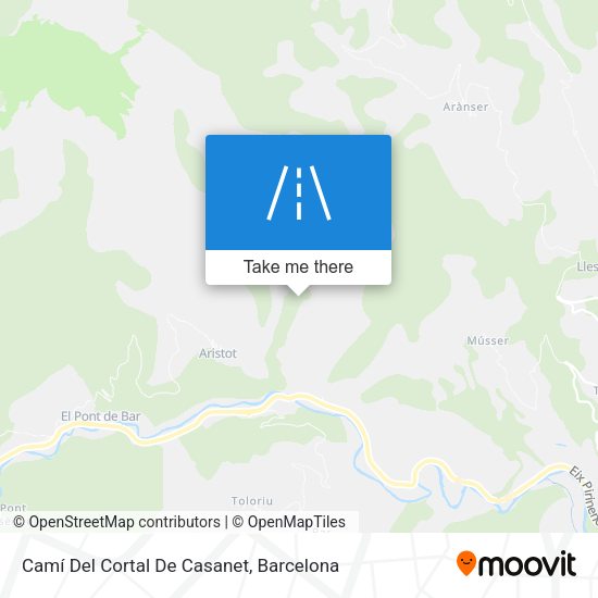 Camí Del Cortal De Casanet map