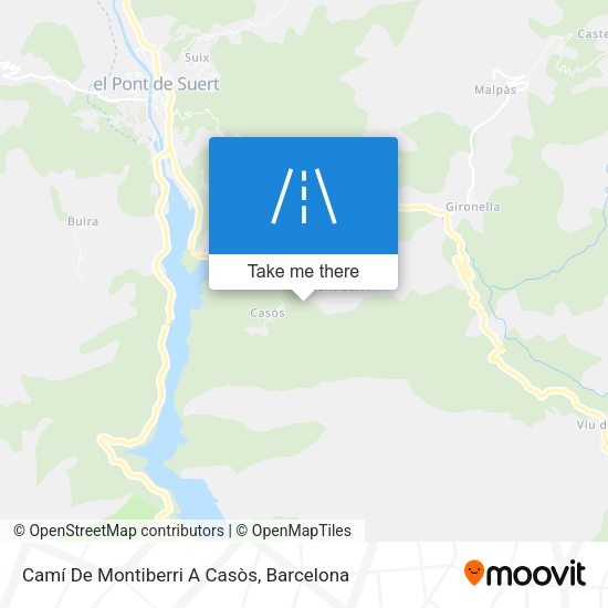 Camí De Montiberri A Casòs map