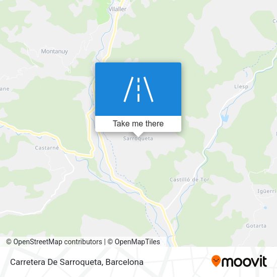 Carretera De Sarroqueta map