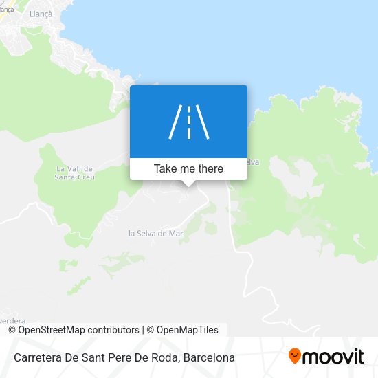 Carretera De Sant Pere De Roda map