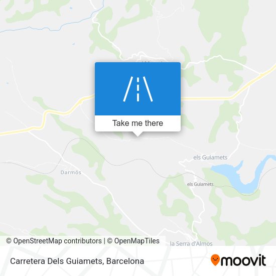 Carretera Dels Guiamets map