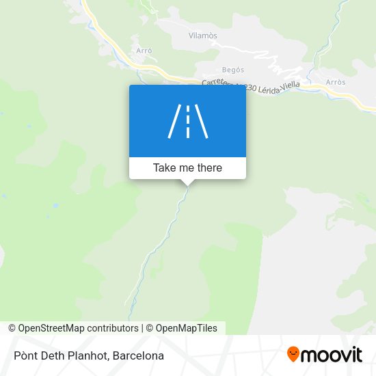 Pònt Deth Planhot map