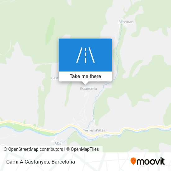 Camí A Castanyes map
